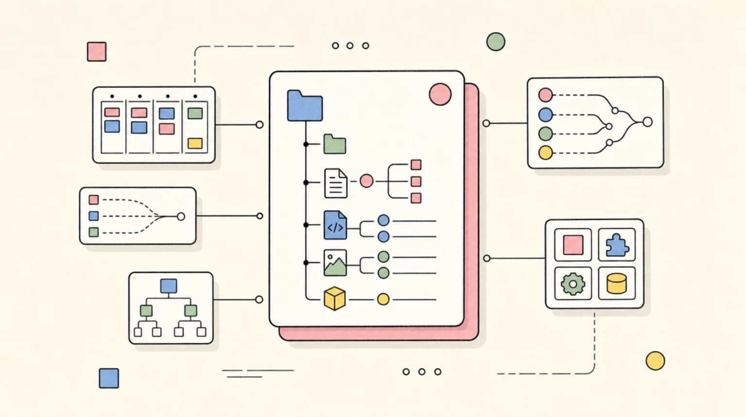 Abstract systems illustration for Project layout