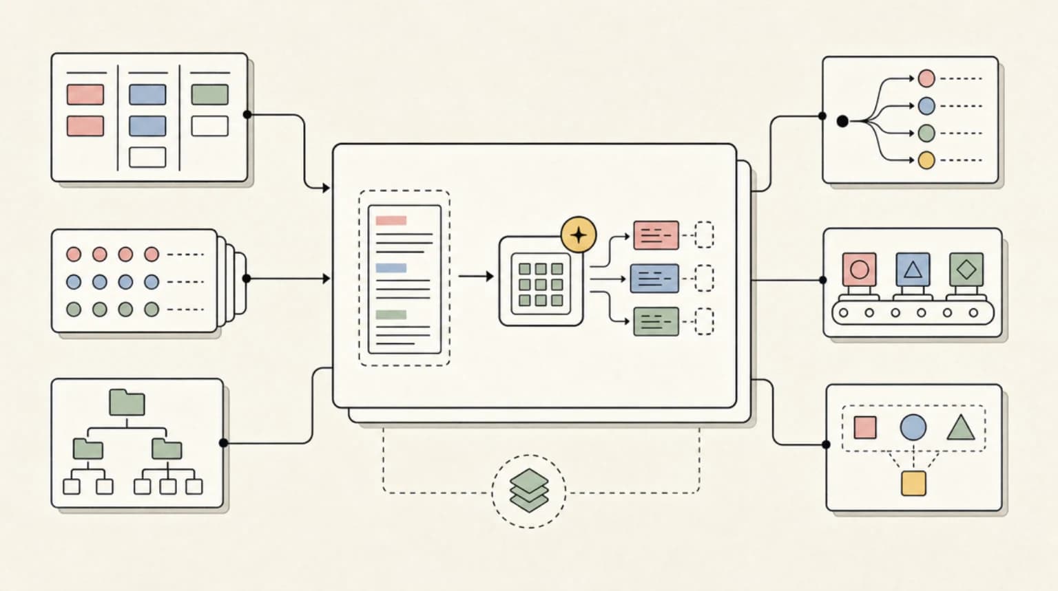 Abstract systems illustration for What Prompt Caching Actually Does