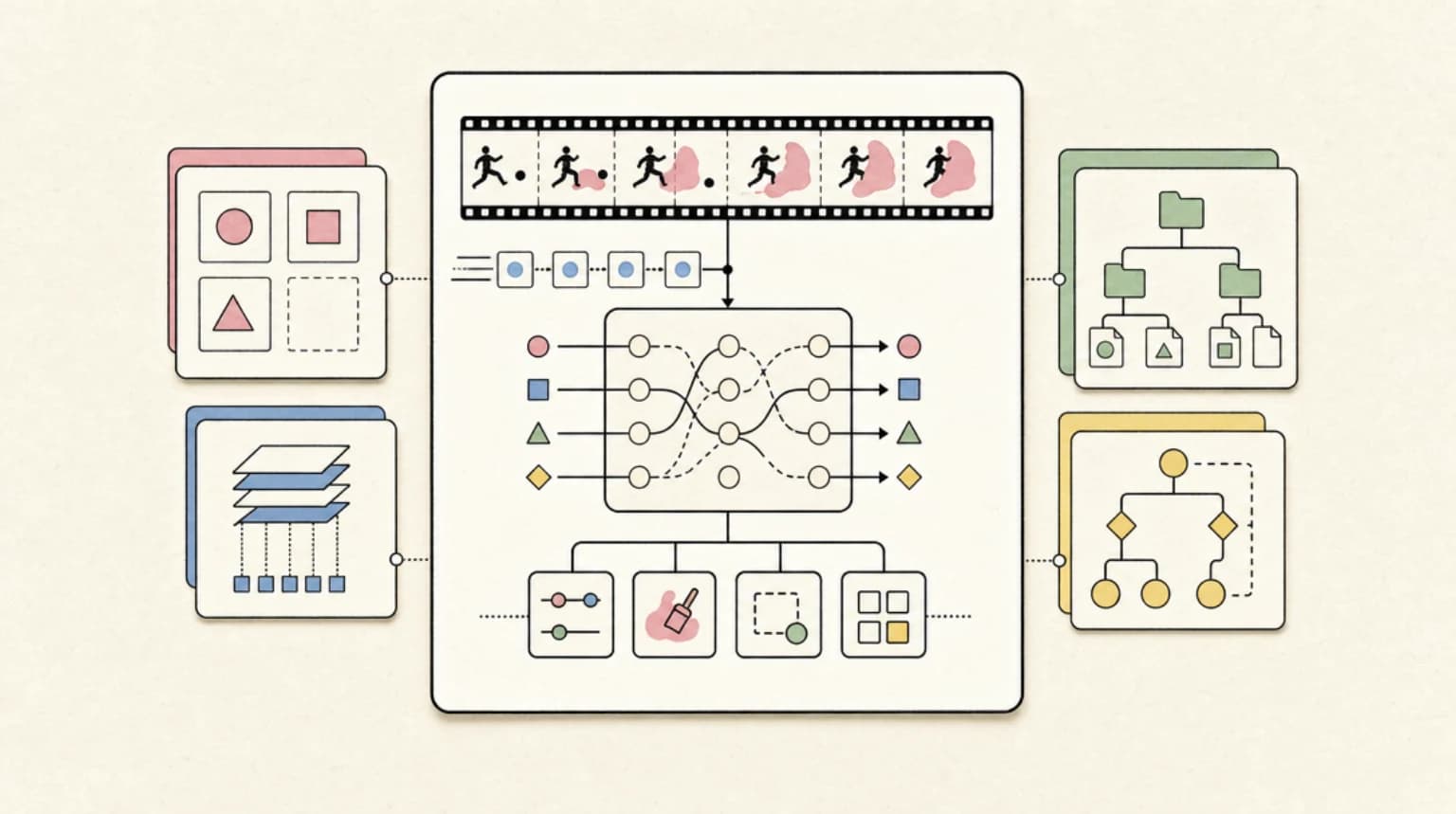 Abstract systems illustration for What SAM 3.1 Actually Ships