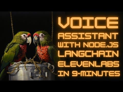 Create Your Own Voice Assistant with Node.js, Langchain & Eleven Labs in 9 Minutes